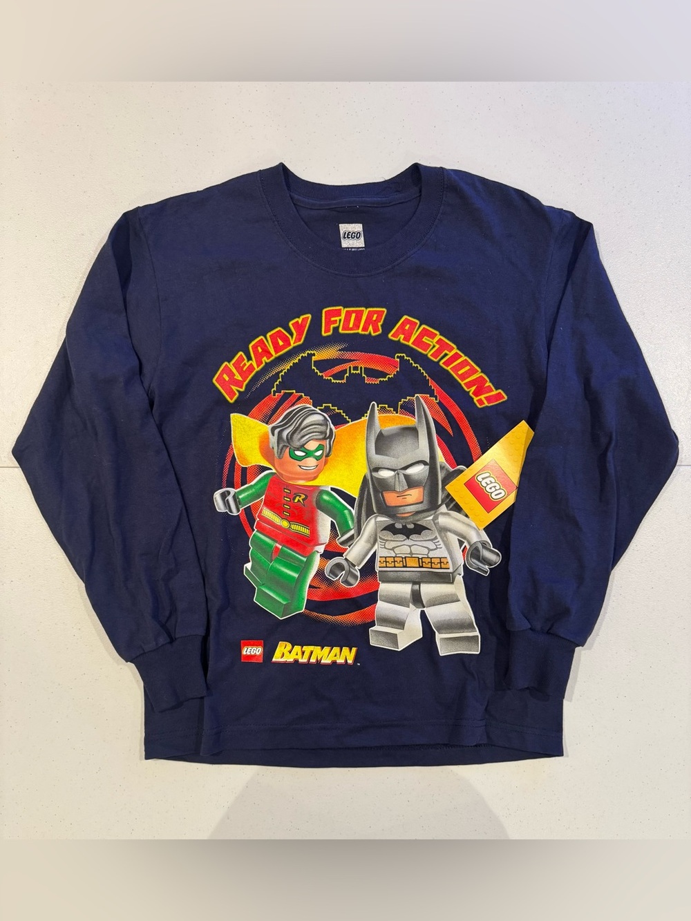 Lego Batman Ready for Action Long Sleeve t shirt size 6
